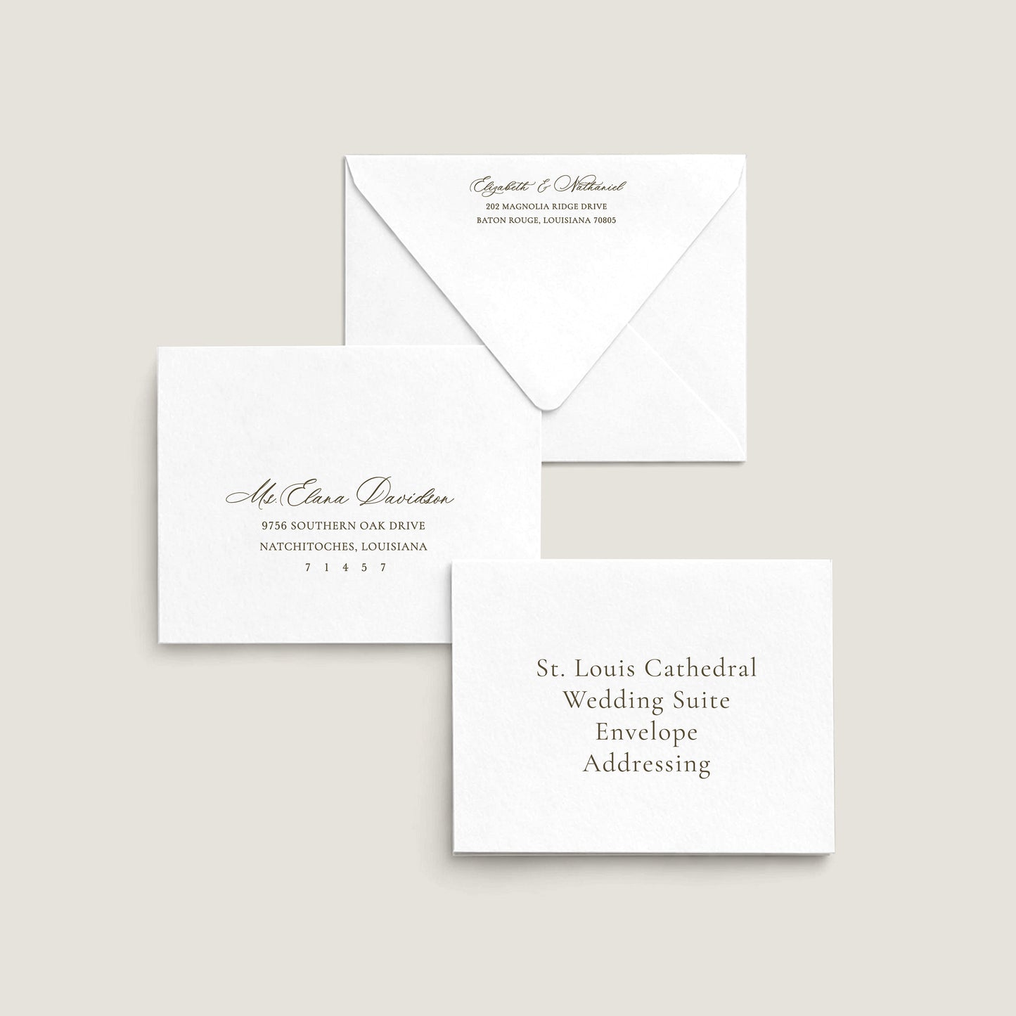 ST. LOUIS CATHEDRAL ENVELOPE ADDRESSING