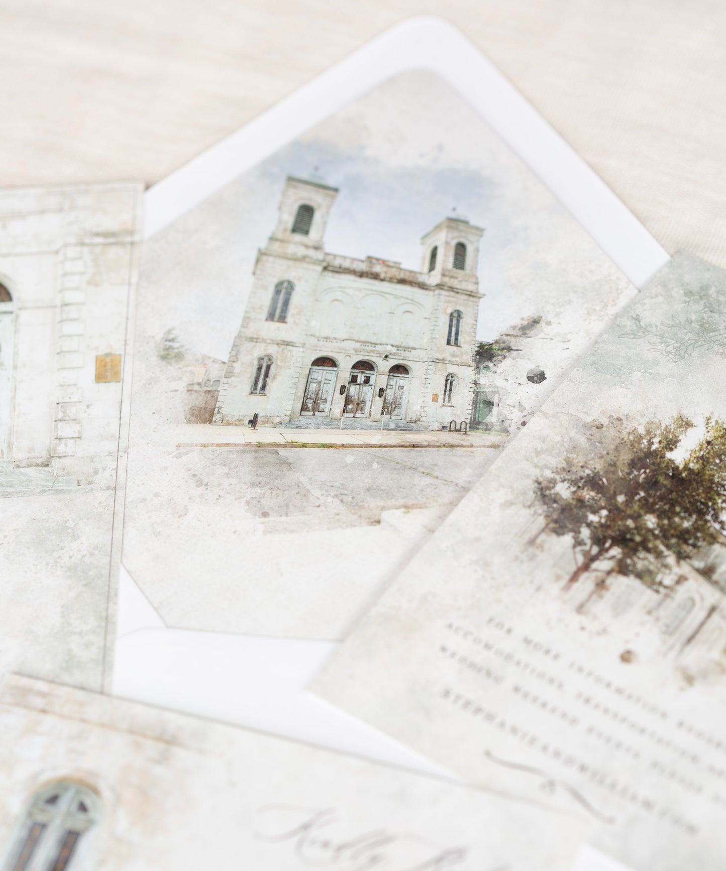 MARIGNY OPERA HOUSE WEDDING ENVELOPE LINER