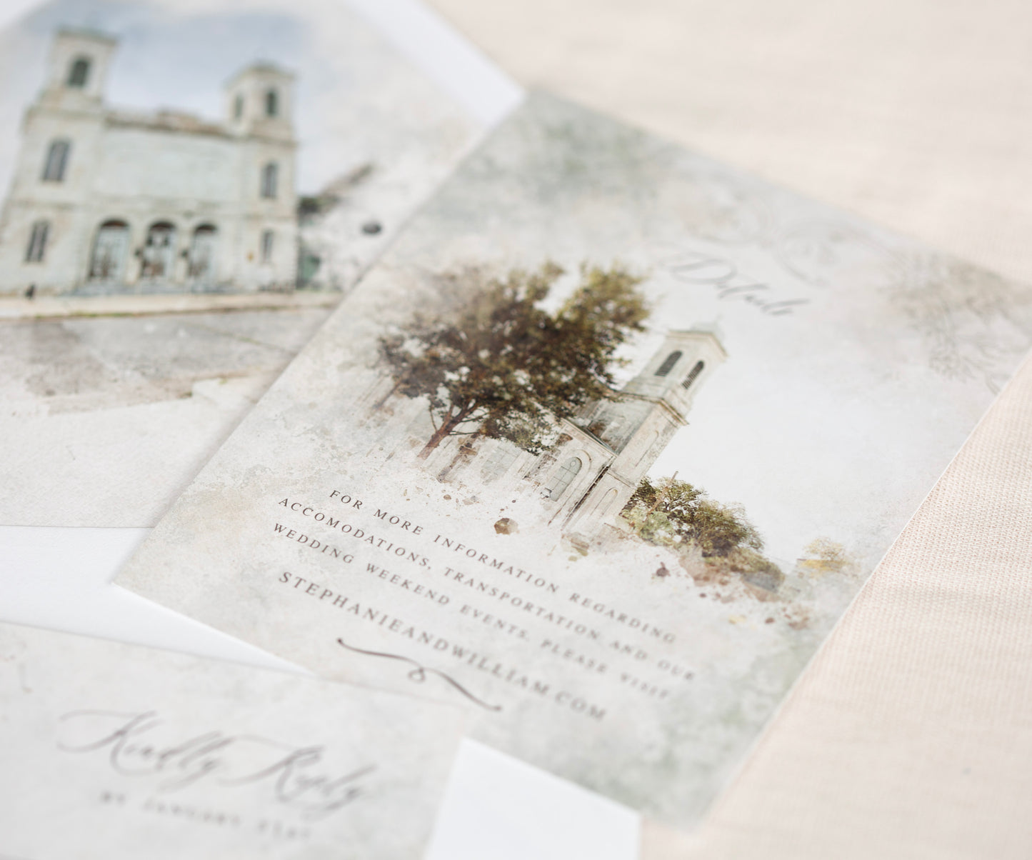 MARIGNY OPERA HOUSE WEDDING DETAILS CARD