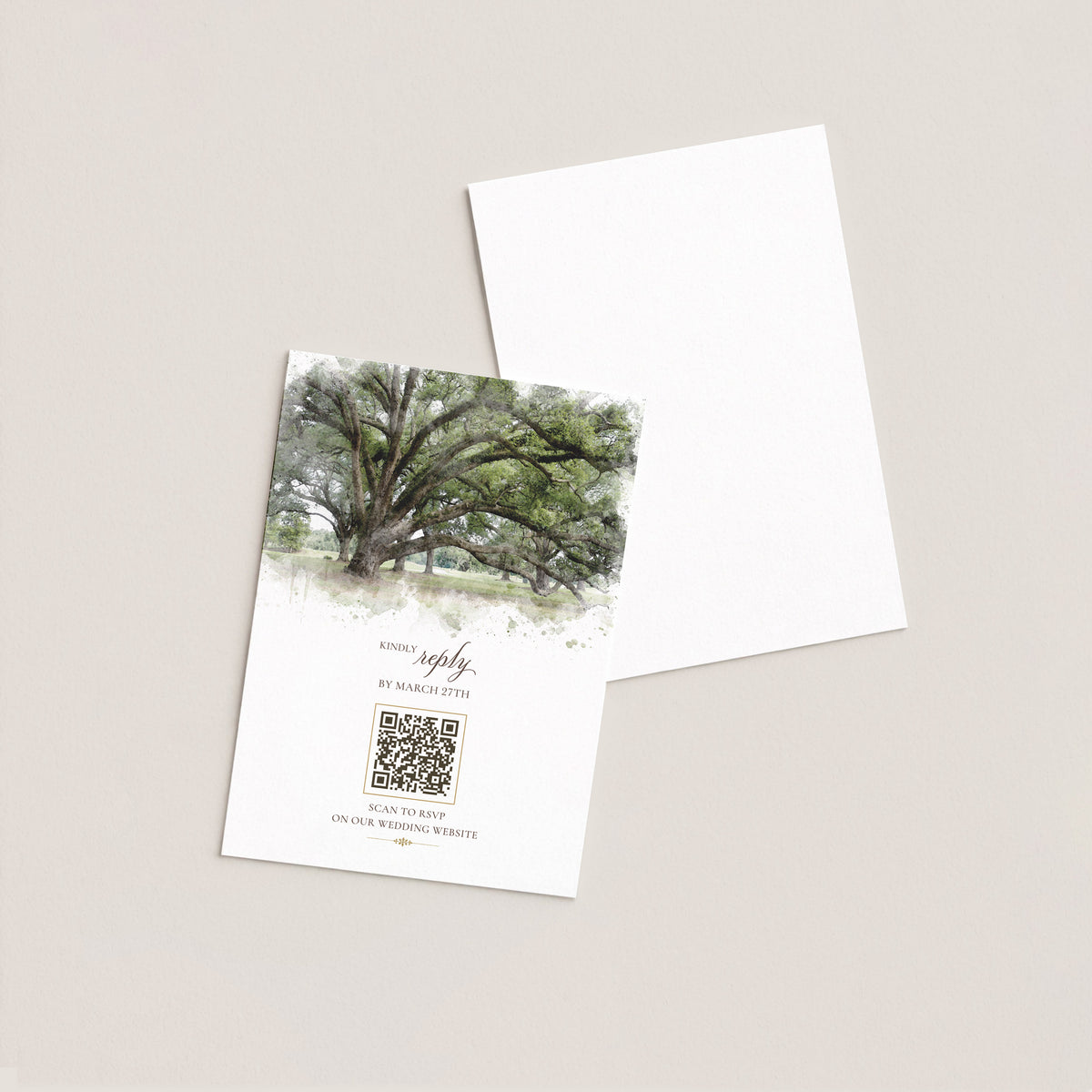 AUDUBON CLUBHOUSE WEDDING WEBSITE RESPONSE CARD