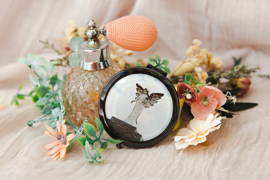 NEW ORLEANS CEMETERY ANGEL COMPACT MIRROR
