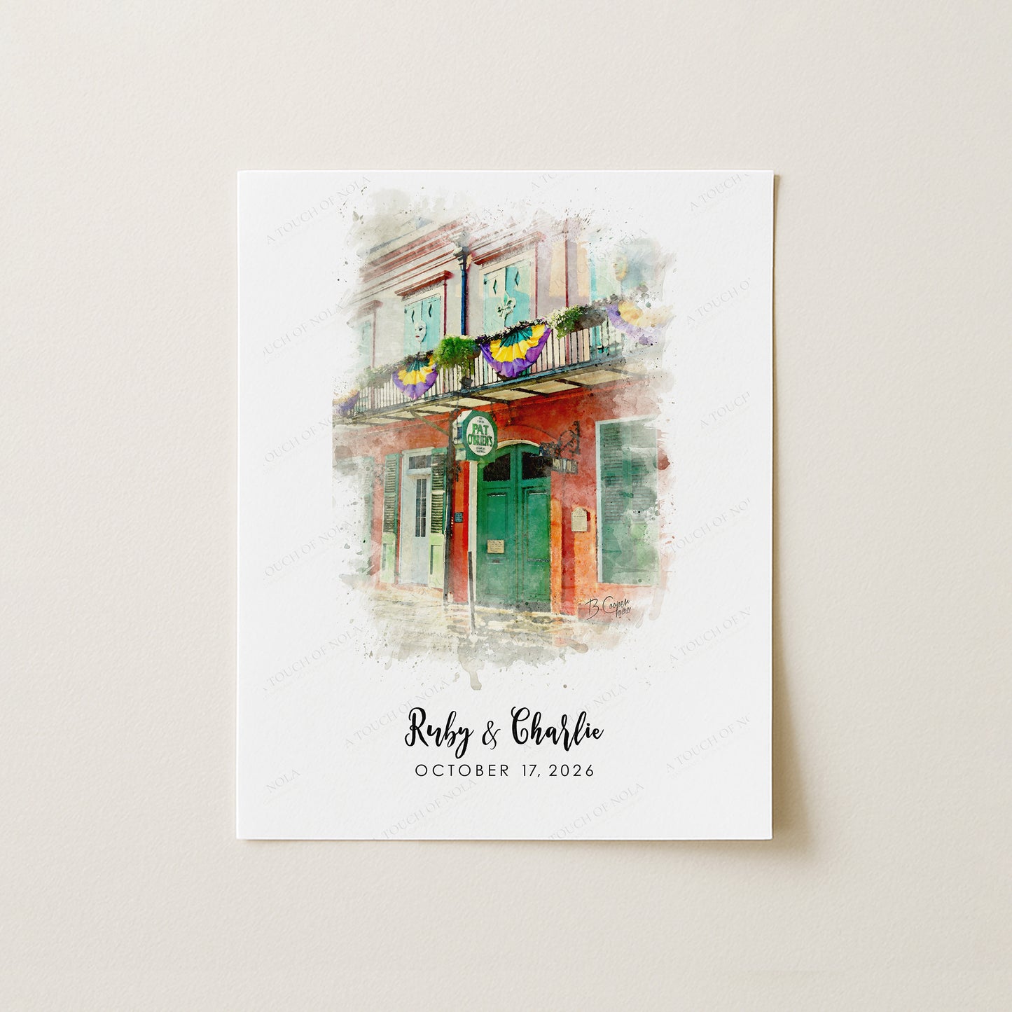 Pat O'Brien's Venue Illustration