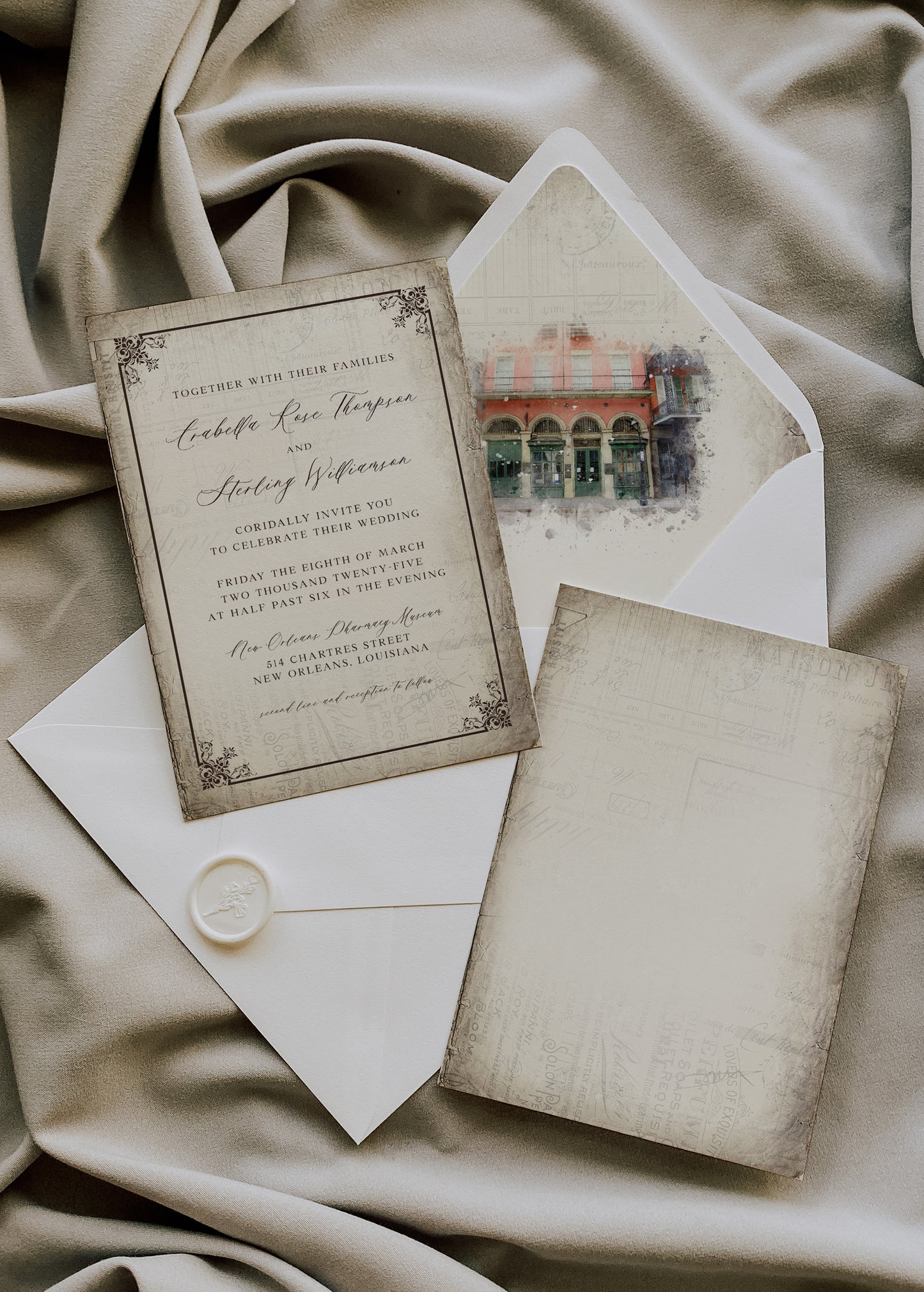 THE PHARMACY MUSEUM NEW ORLEANS ENVELOPE LINER