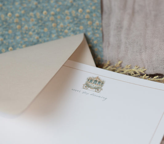 FAIRYTALE CARRIAGE NOTECARD