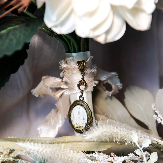 SAINT LOUIS CATHEDRAL WEDDING BOUQUET PENDANT