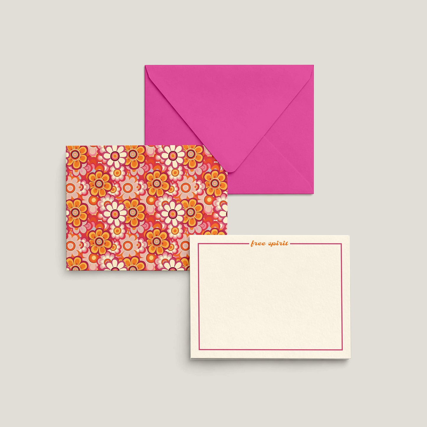 GROOVY 70'S GIRL NOTECARD