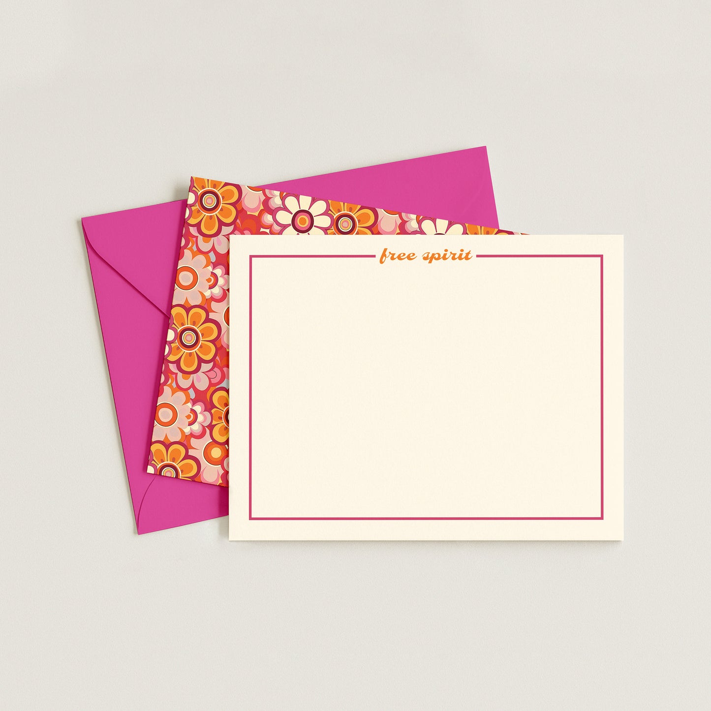 GROOVY 70'S GIRL NOTECARD