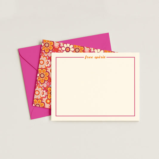 GROOVY 70'S GIRL NOTECARD