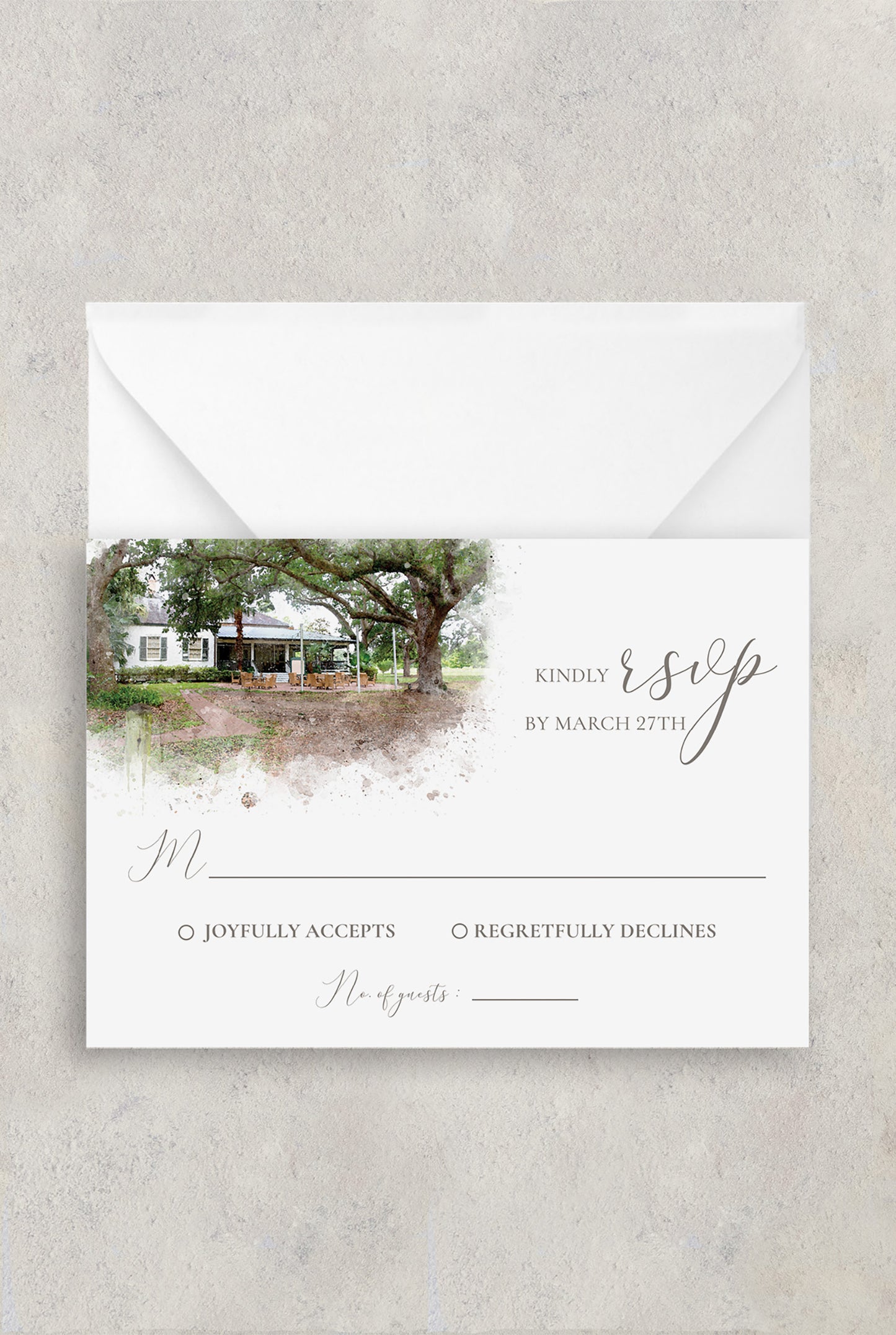 AUDUBON CLUBHOUSE RSVP CARD WITH ENVELOPES