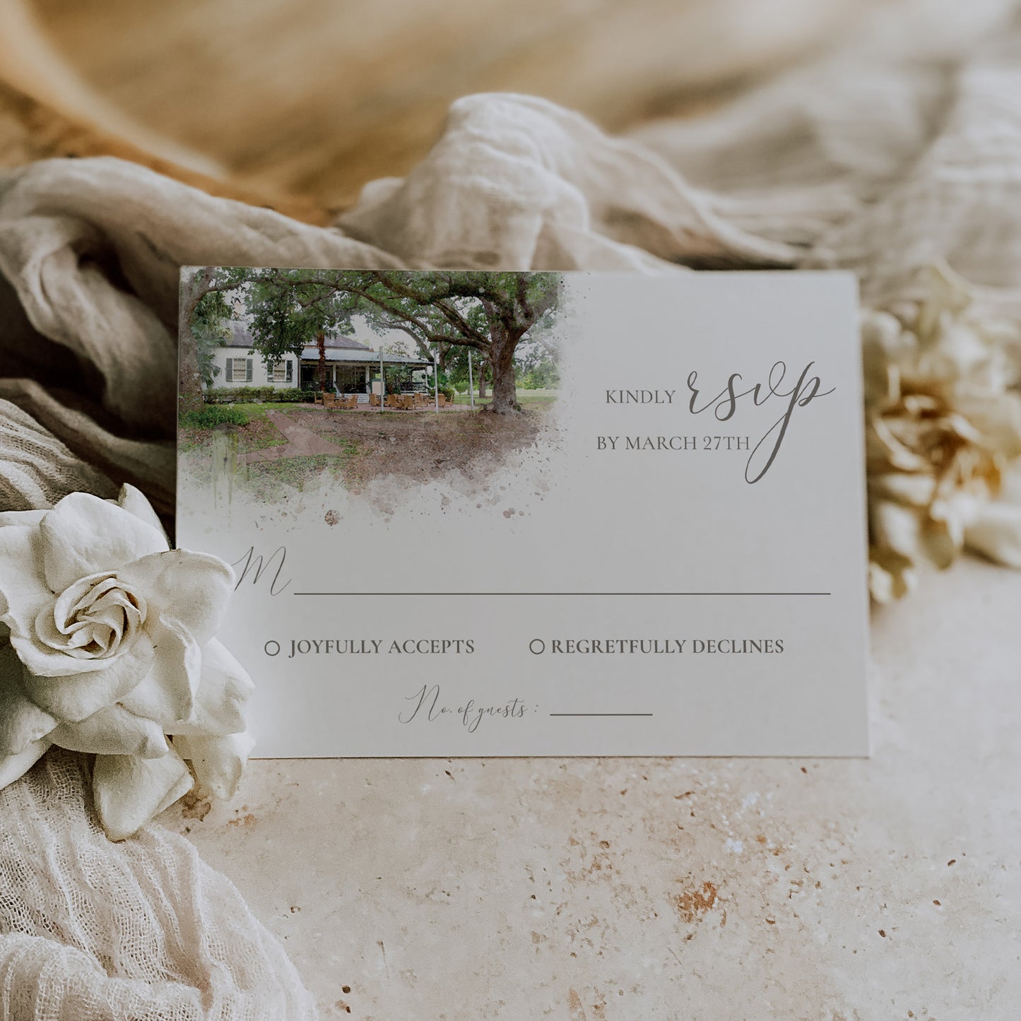 AUDUBON CLUBHOUSE RSVP CARD WITH ENVELOPES