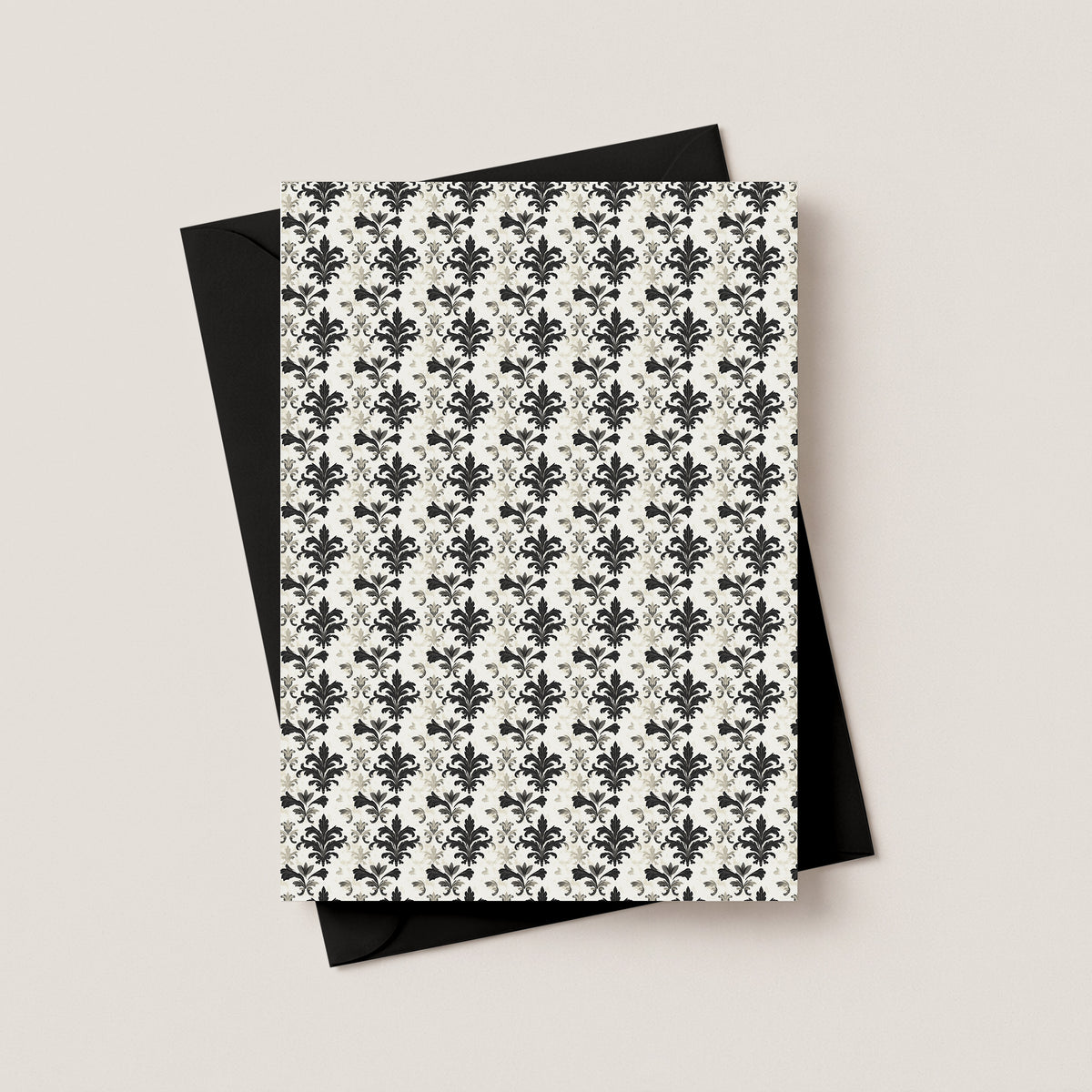 BLACK & WHITE ST. LOUIS CATHEDRAL WEDDING INVITATION WITH ENVELOPES