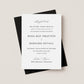 BLACK & WHITE ST. LOUIS CATHEDRAL WEDDING INVITATION WITH ENVELOPES