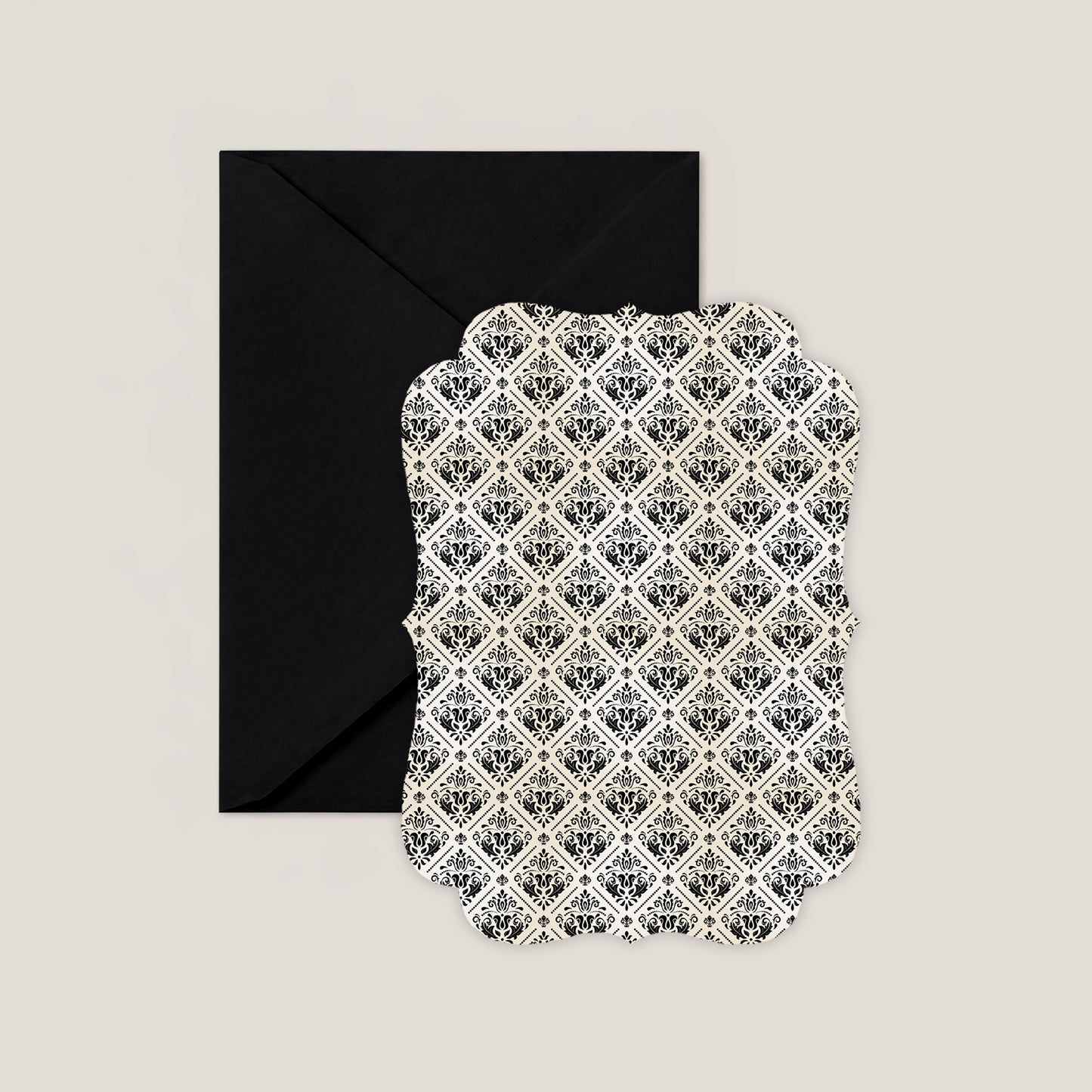 VINTAGE NEW ORLEANS ANTIQUE CUT WEDDING INVITATION WITH ENVELOPES
