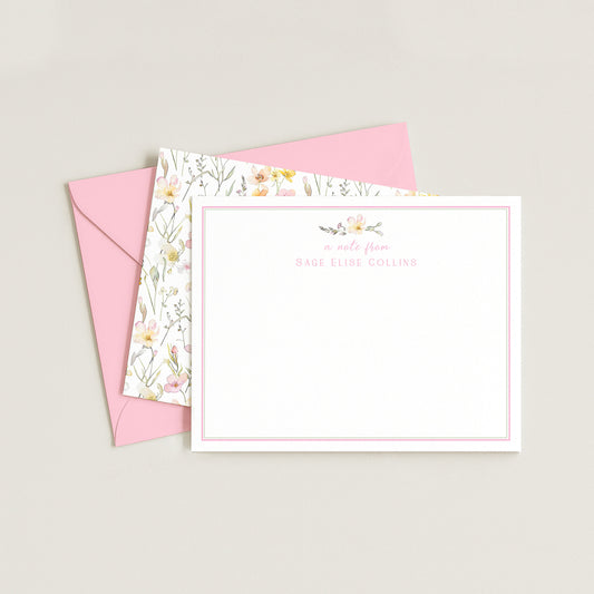SUMMER FLORAL NOTECARD