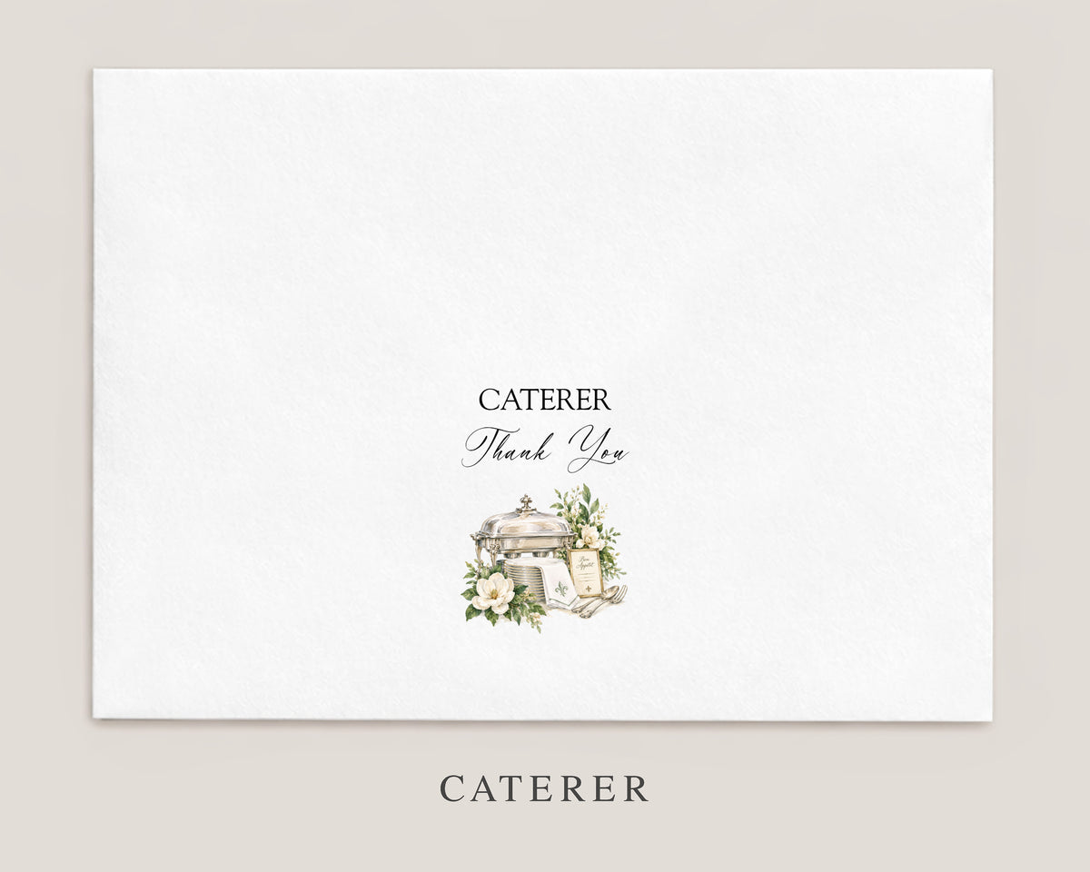 Nola Wedding Vendor Tipping Envelopes