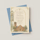 OUR LADY OF THE LAKE CATHOLIC CHURCH WEDDING INVITATION WITH ENVELOPES