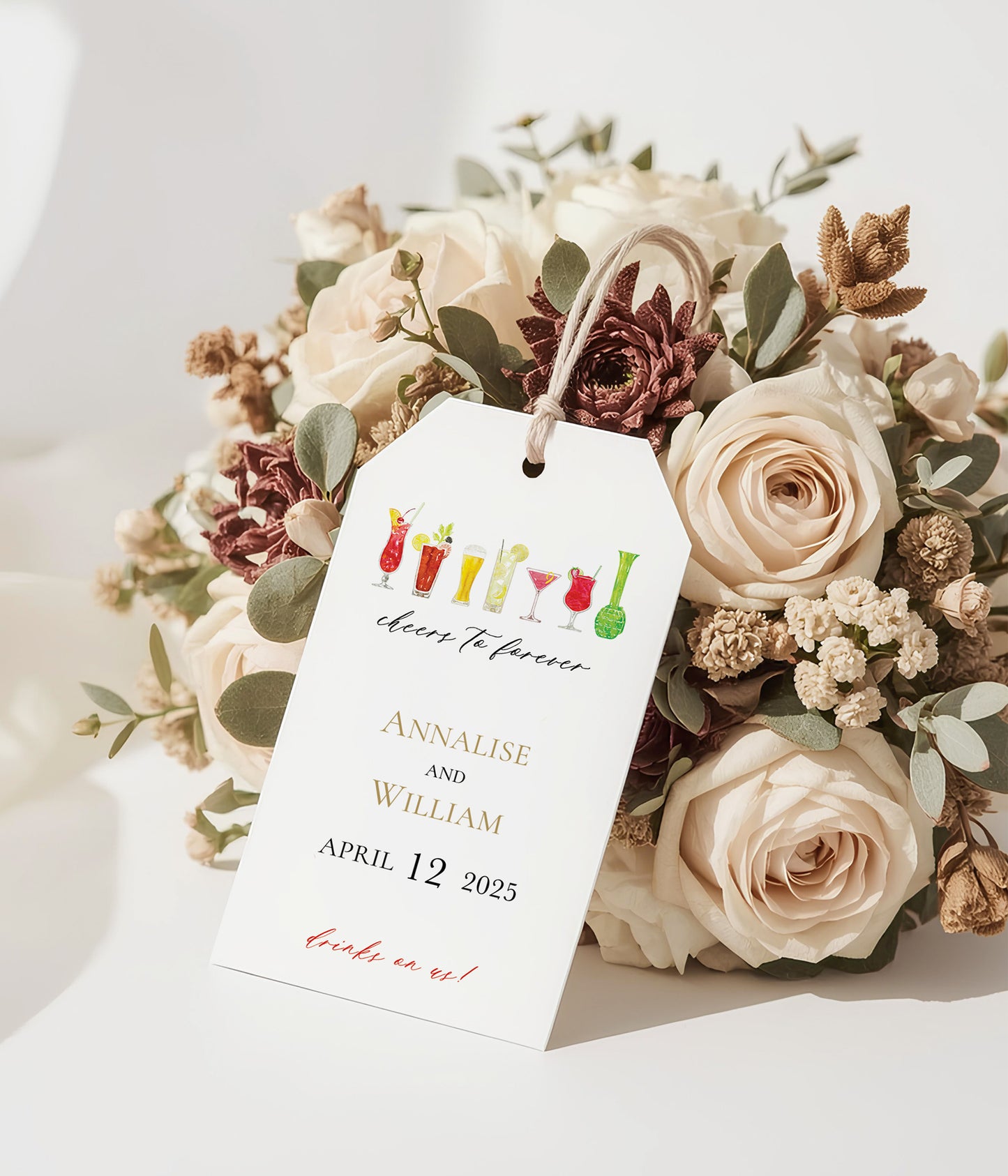 NEW ORLEANS PAT O'BRIEN'S HURRICANE THANK YOU GIFT TAG