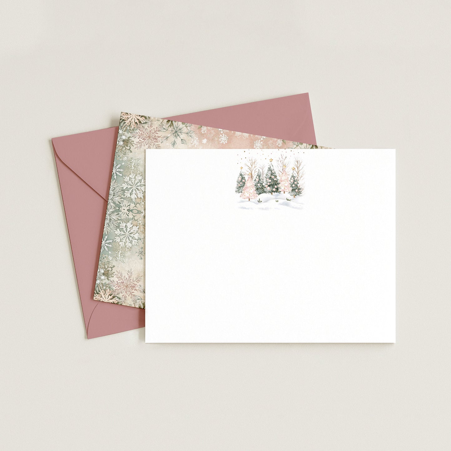 CHRISTMAS SNOWFLAKE NOTECARD