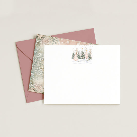 CHRISTMAS SNOWFLAKE NOTECARD