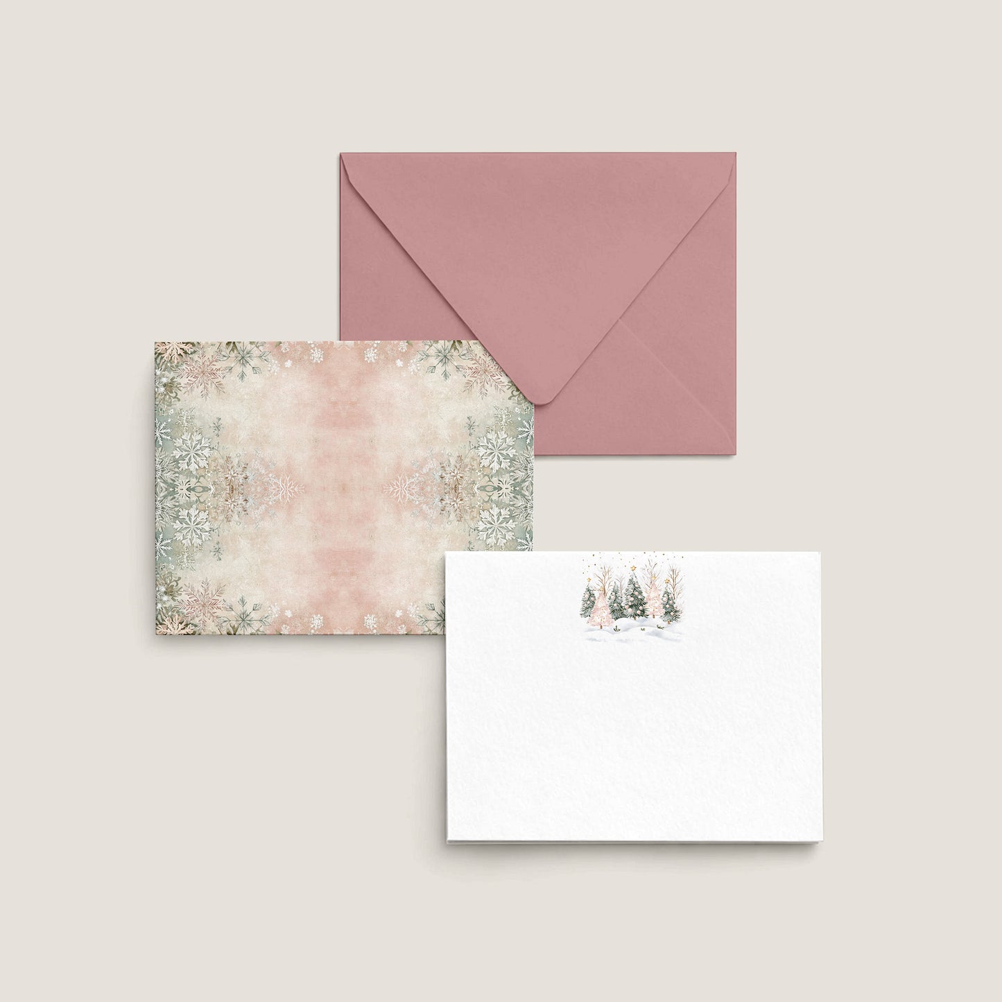 CHRISTMAS SNOWFLAKE NOTECARD
