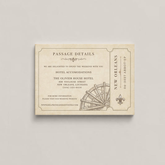 RIVERBOAT DETAILS CARD
