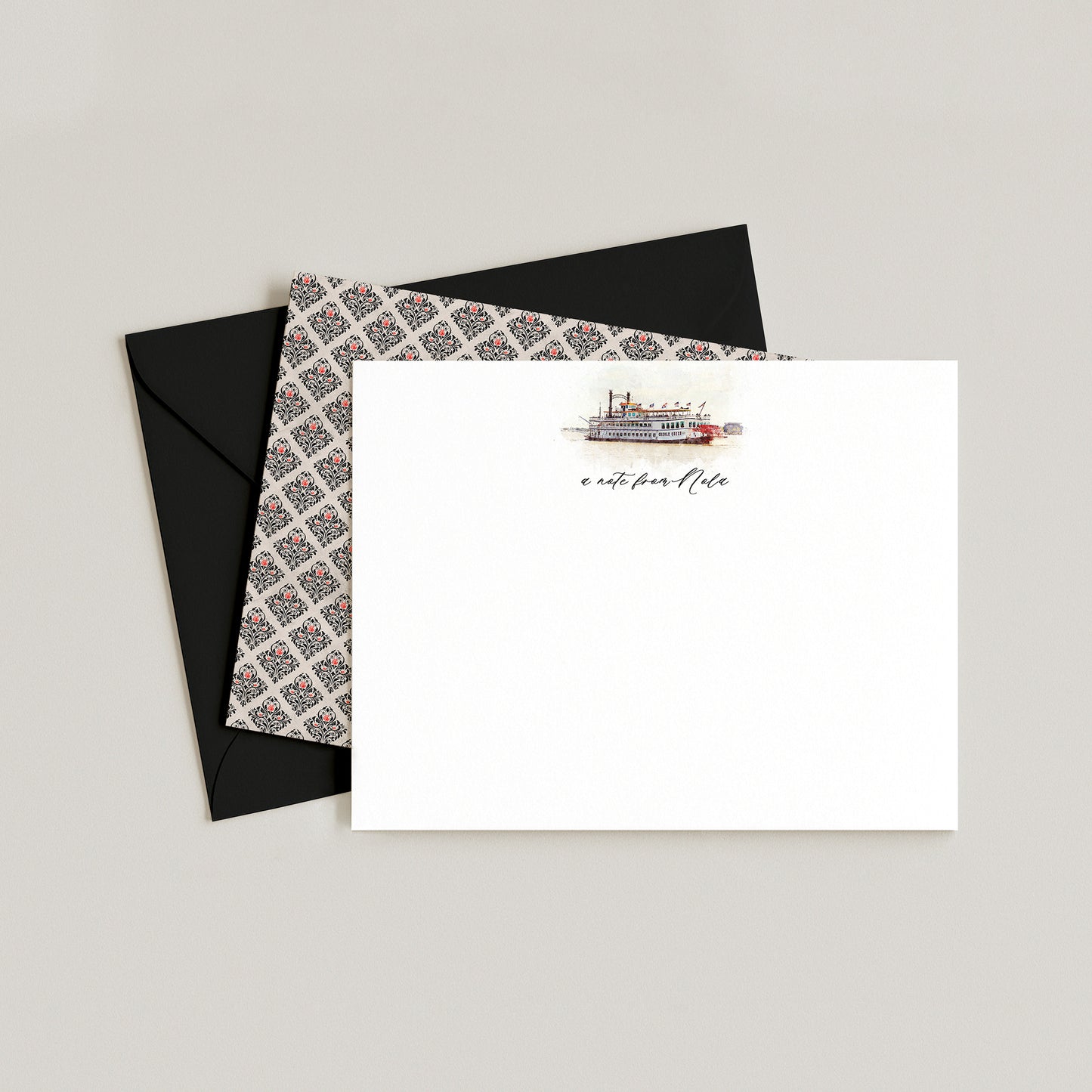CREOLE QUEEN RIVERBOAT NOTECARD