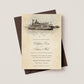 CREOLE QUEEN RIVERBOAT WEDDING INVITATION WITH ENVELOPES