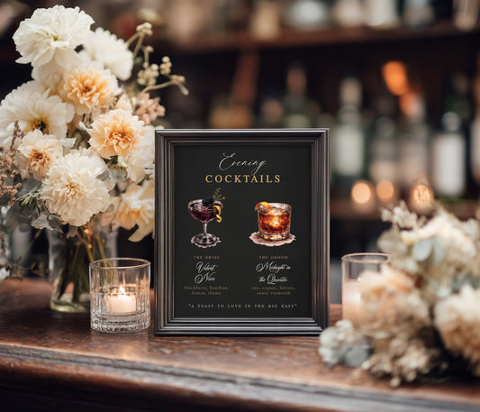 DARK AND MOODY SIGNATURE COCKTAIL SIGN
