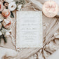 ELEGANT IVORY FLORAL WEDDING INVITATION WITH RSVP CARD