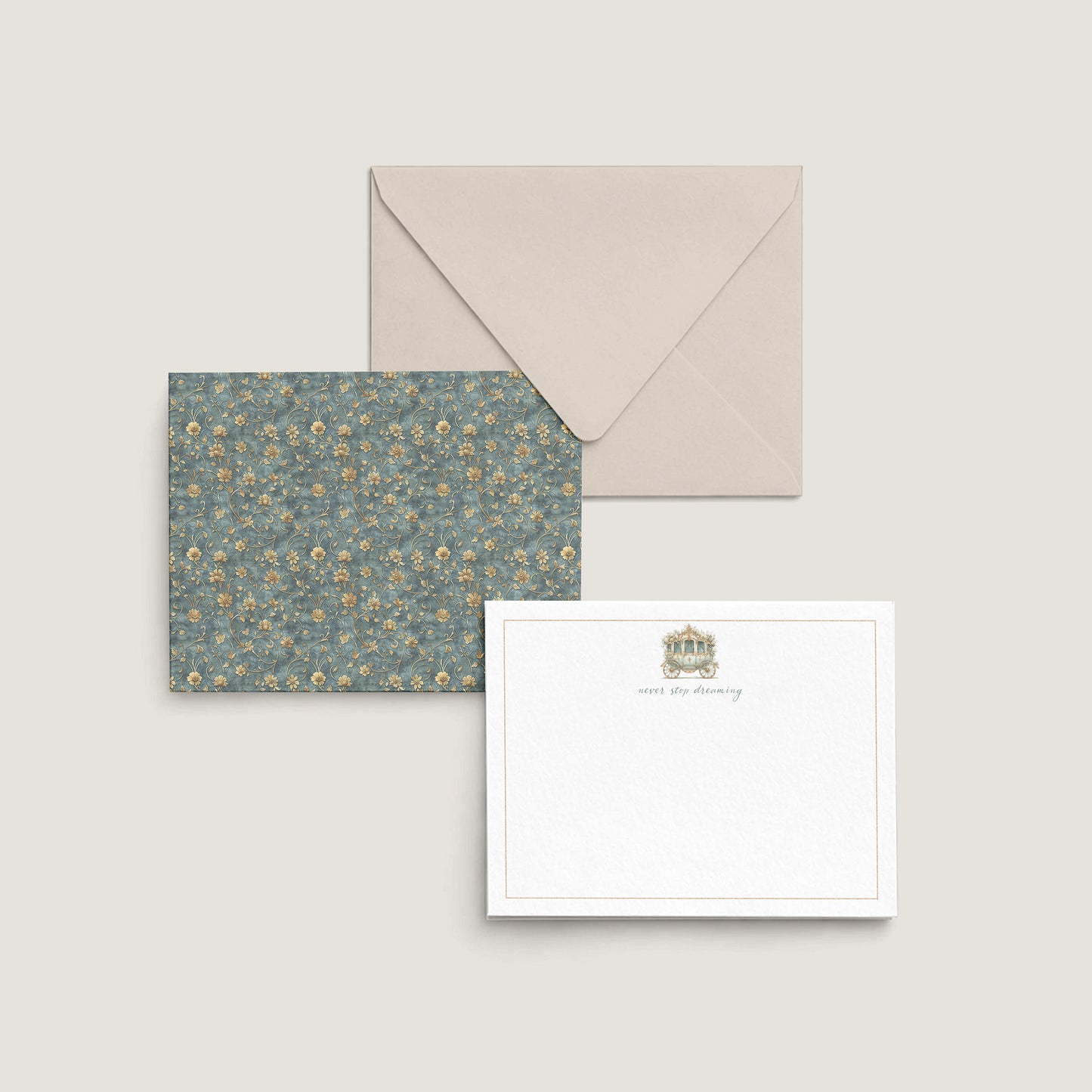 FAIRYTALE CARRIAGE NOTECARD