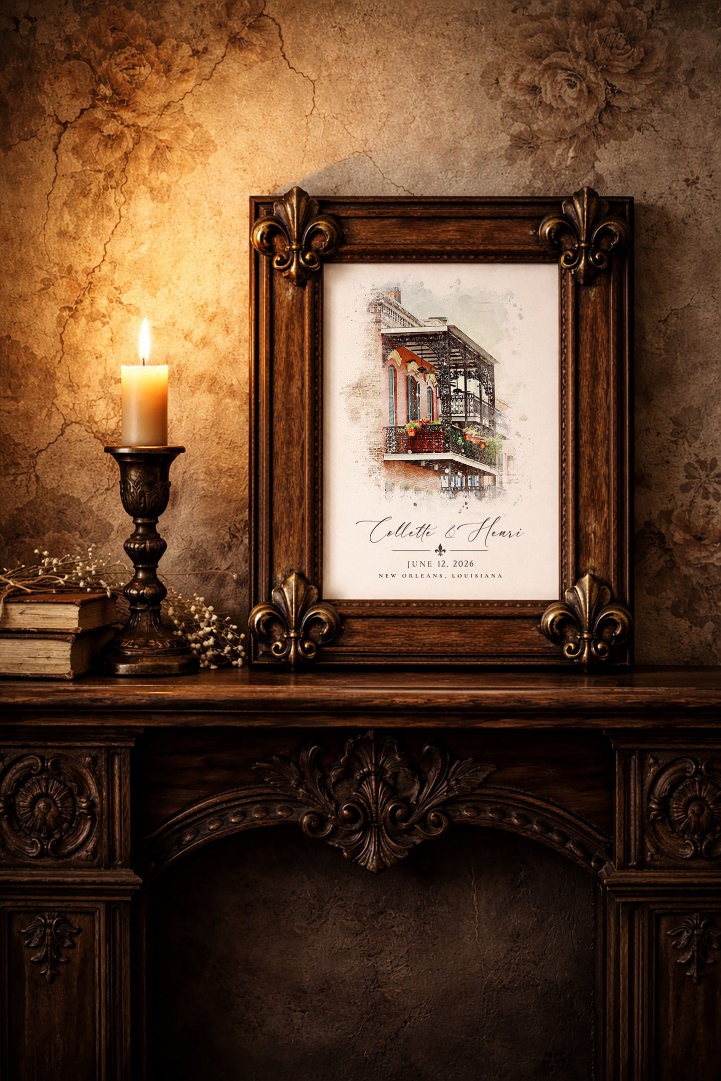 Wrought Iron Balcony Venue Illustration