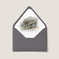 GREY WROUGHT IRON FRENCH QUARTER BALCONY WEDDING ENVELOPE LINER