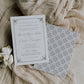 GREY WROUGHT IRON BALCONY DOUBLE-SIDED INVITATION WITH ENVELOPES