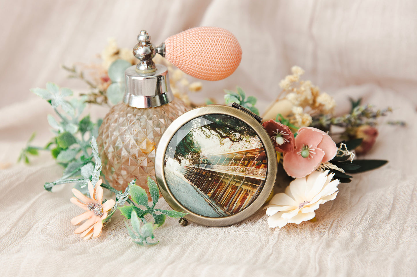 JACKSON SQUARE PONTALBA COMPACT MIRROR