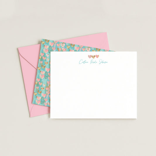 TURQUOISE LOVE NOTECARD