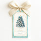 LOUISIANA OYSTER SHELL CHRISTMAS TREE GIFT TAG