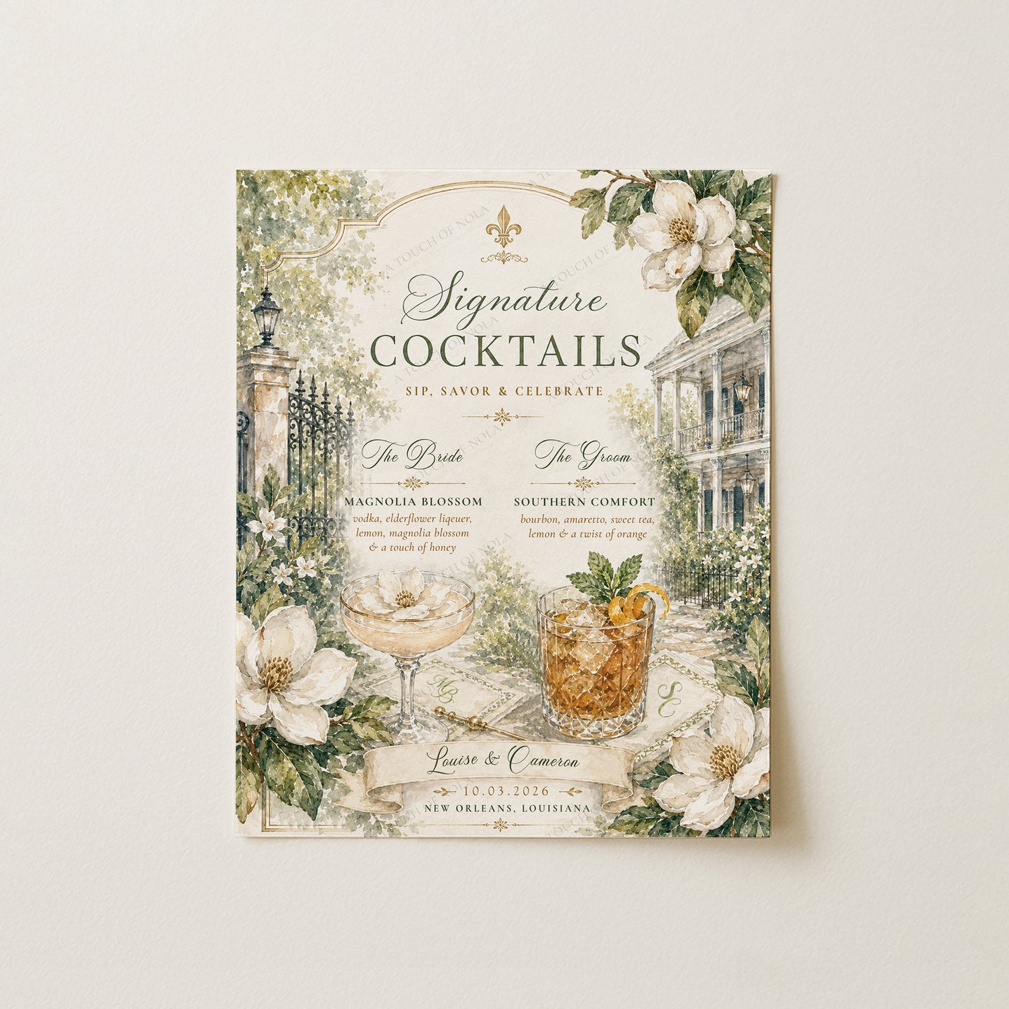 SOUTHERN SIGNATURE COCKTAIL SIGN