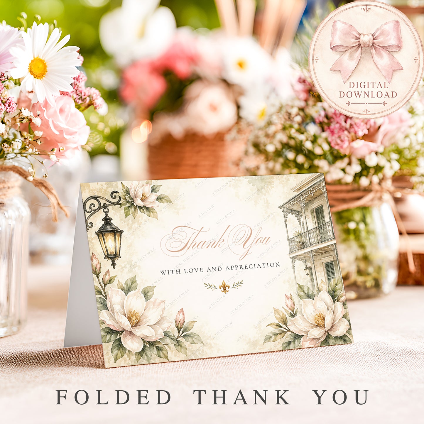 SOUTHERN MAGNOLIA BRIDAL SHOWER INVITATION SUITE