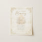 IVORY FLEUR DE LIS MEMORIAL SIGN