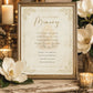 IVORY FLEUR DE LIS MEMORIAL SIGN