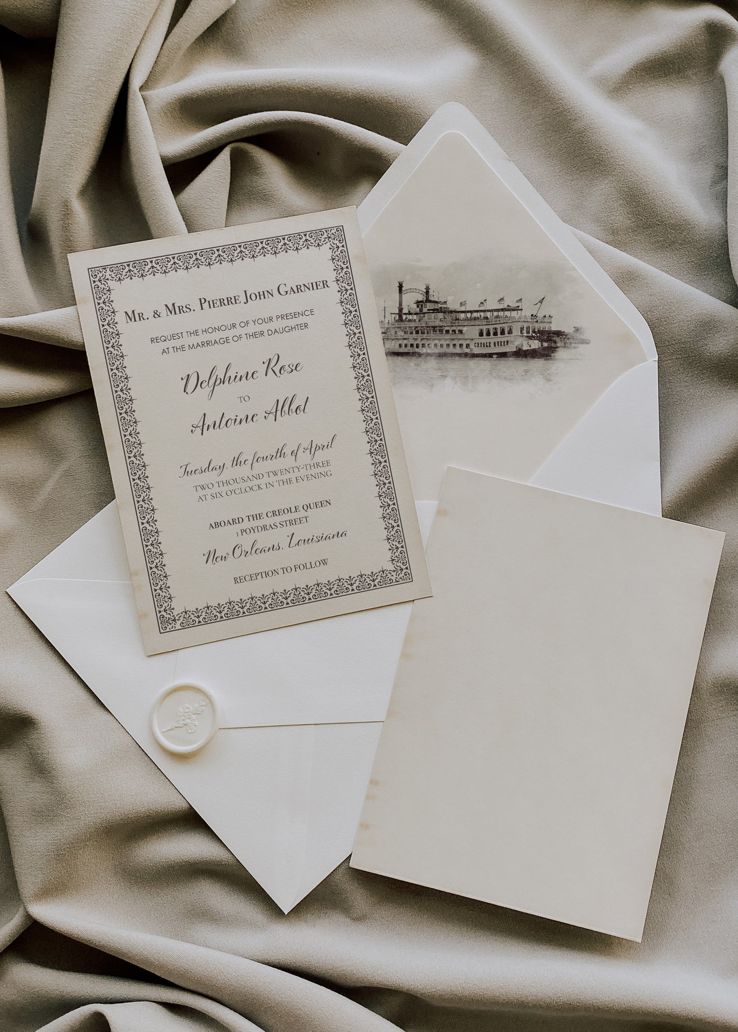 RIVERBOAT JAZZ MUSICIANS ENVELOPE LINER