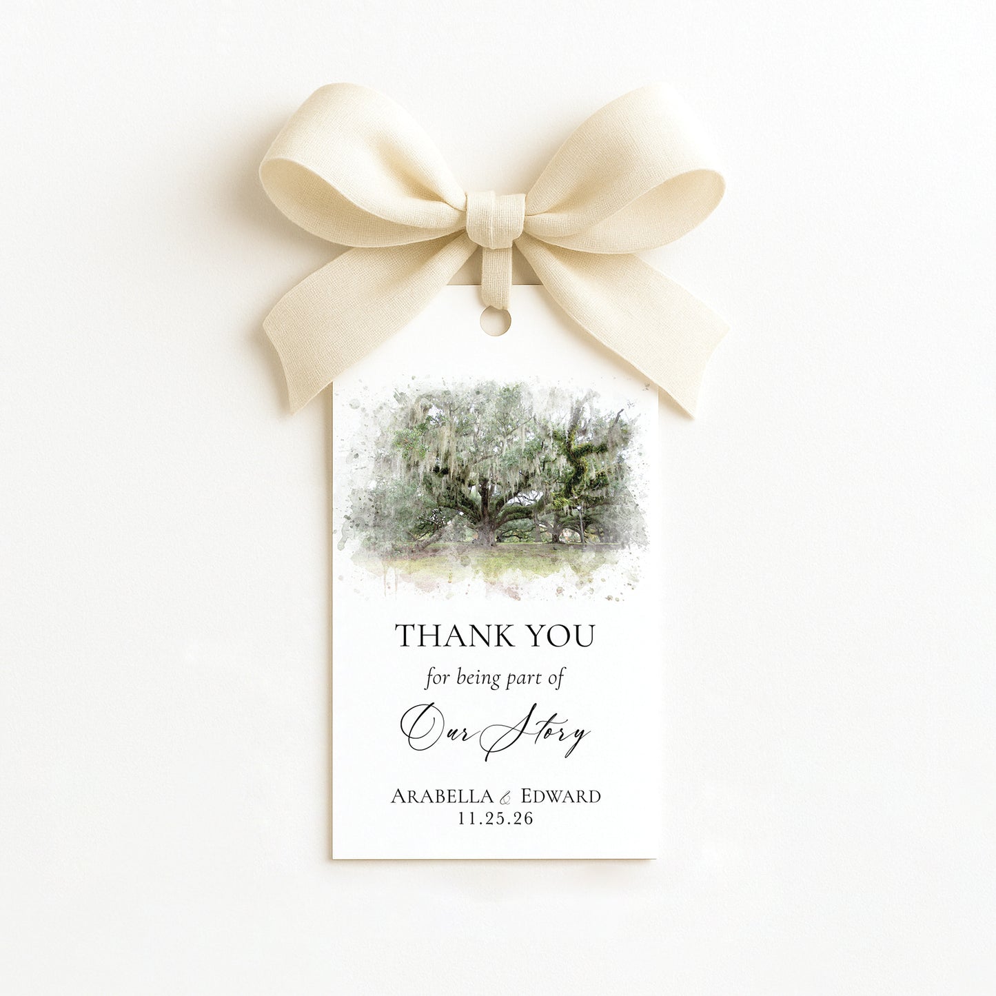 NEW ORLEANS CITY PARK THANK YOU GIFT TAG