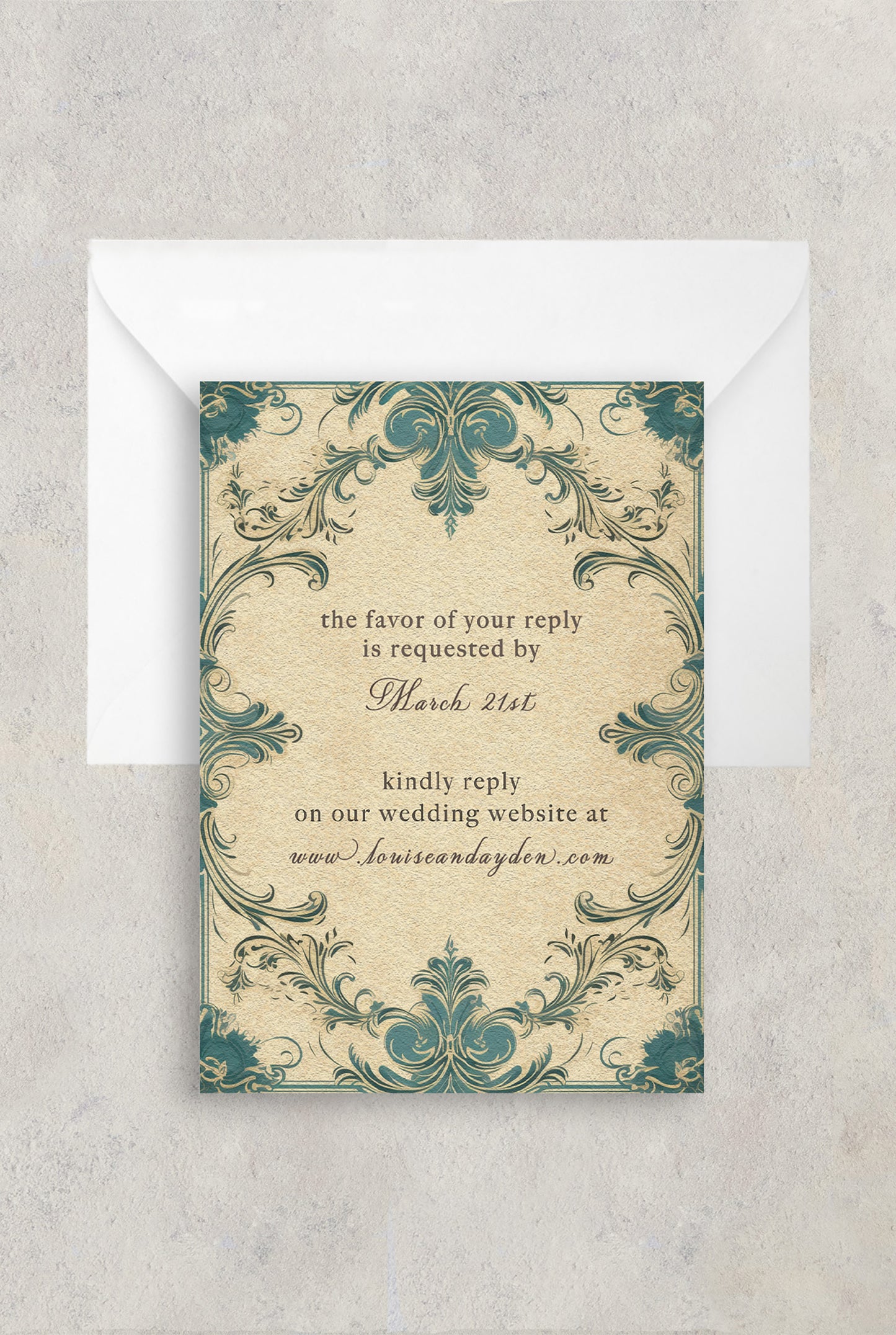 BRENNAN'S RSVP CARD WITH ENVELOPES