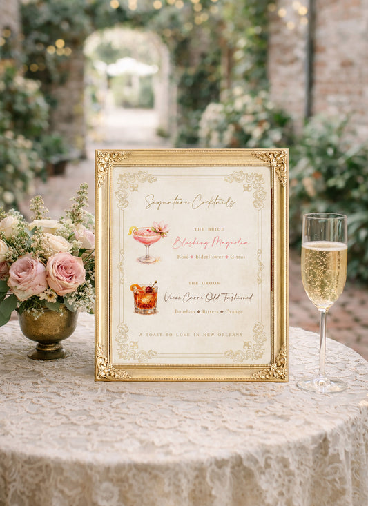 WEDDING SIGNATURE COCKTAIL SIGN