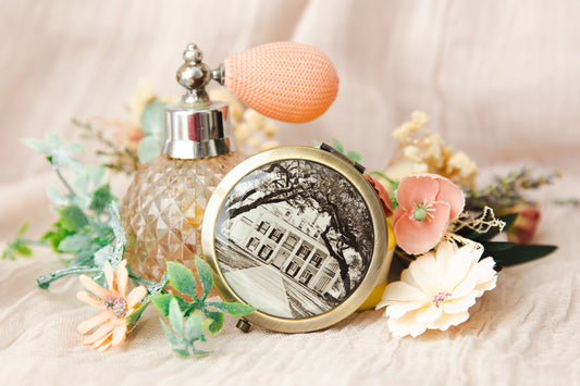 OAK ALLEY PLANTATION COMPACT MIRROR