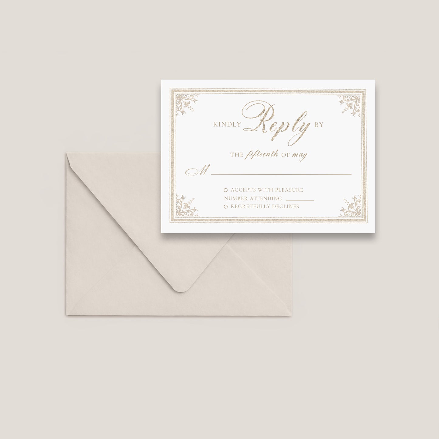 LOUISIANA OLD STATE CAPITOL BATON ROUGE WEDDING RSVP CARD WITH ENVELOPES