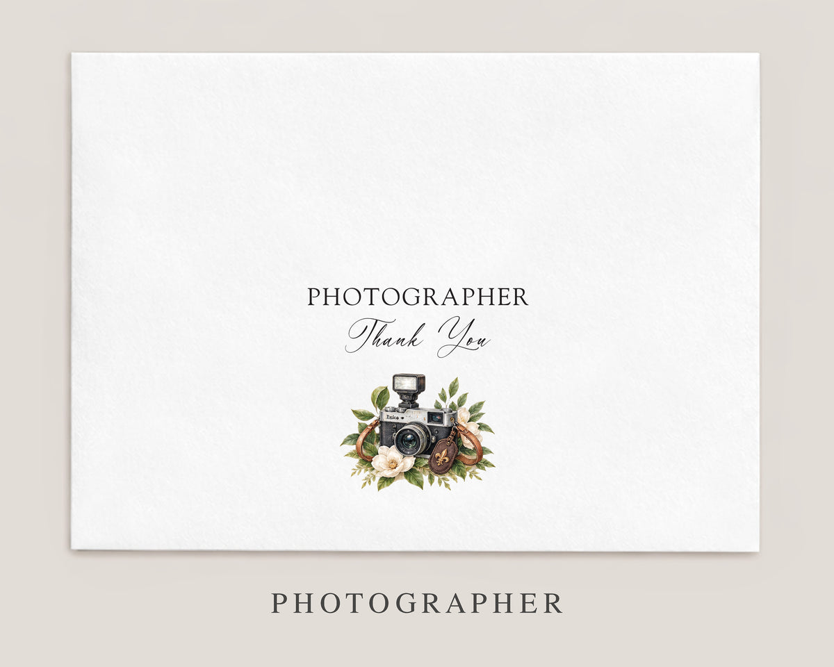 Nola Wedding Vendor Tipping Envelopes