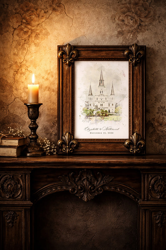 St. Louis Cathedral Venue Illustration
