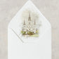 New Orleans wedding envelope liner with a watercolor image of The St. Louis Cathedral.