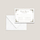 ST. LOUIS CATHEDRAL NEW ORLEANS WEDDING RSVP CARD WITH ENVELOPES